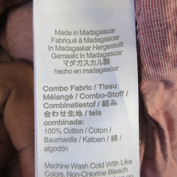 J. Crew Secret Wash Classic Button Down Shirt Men L T Red Pinstripe LS 240 - Picture 5 of 13